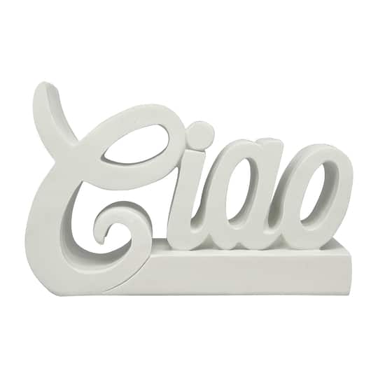 Jonathan Adler x Michaels 8.25" Script DIY Resin Ciao Figurine